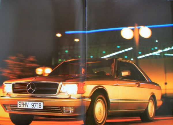 Mercedes-Benz 420 SEC - 560 SEC Modelprogram 1986 Carbrochure (10218)